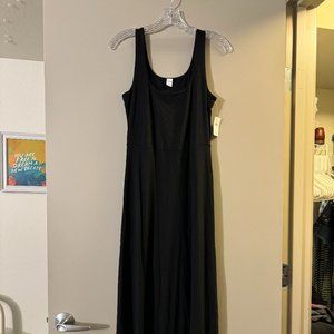 Black Maxi Dress with Scoop Neck